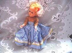 10'' HP PMA 50S BLONDE MOHAIR ORIGINAL BLUE EYED NY  DOLL CHOICE